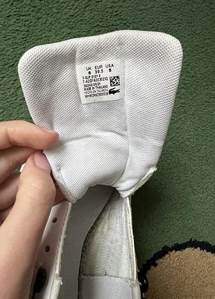 Кросівки lacoste t-clip, 39,5 розмір.4 фото