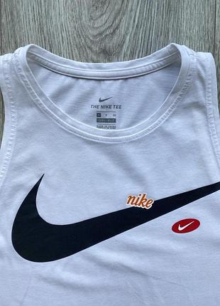 Белая спортивная майка nike размер s7 фото
