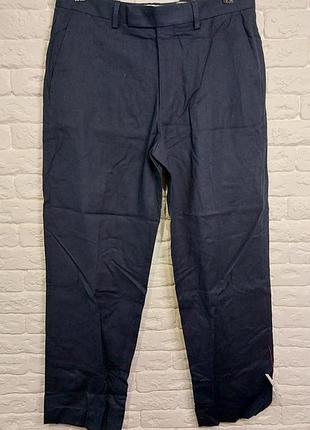 Фирменные льняные брюки штаны 33р