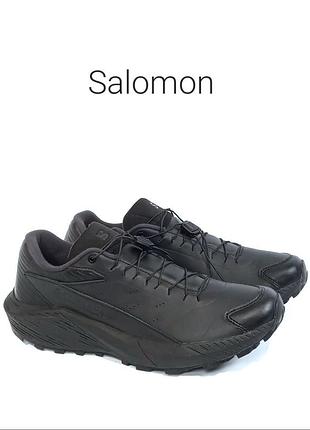 Кожаные кроссовки salomon sense ride 5 sr leather black оригинал