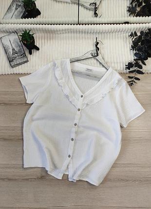 Біла бавовняна муслінова сорочка damart p xxl-xxxl