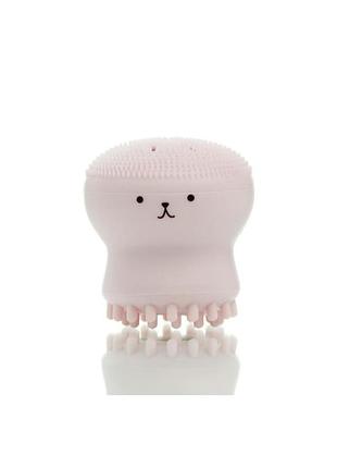 Відлущуюча силіконова щіточка etude house my beauty tool exfoliating jellyfish silicone brush 1 шт