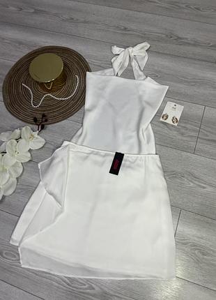 Білий сатиновий комлект  misspap 🤍