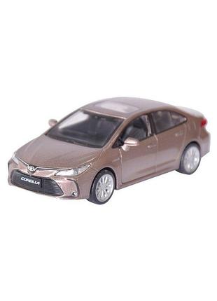 Машина металлическая toyota corolla hybrid 68432(grey) мастштаб 1:33 сірий
