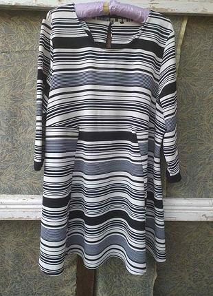 Трикотажная туника. мини платье