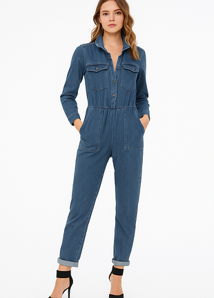 Джинсовый комбинезон denim new look
