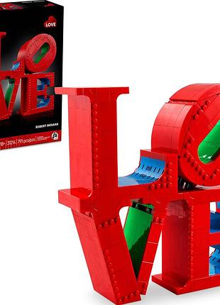 Конструктор лего арт подарунок для пари чи домашній декор «love» lego art 31214