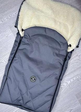 Зимовий конверт-чохол в люльку, коляску, санчата