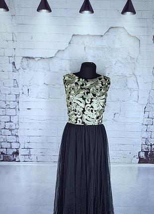 Праздничное платье миди фатин