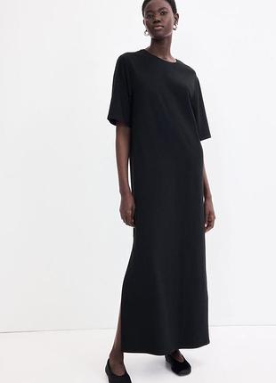 Довга сукня-футболка  h&m з м'якого трикотажу