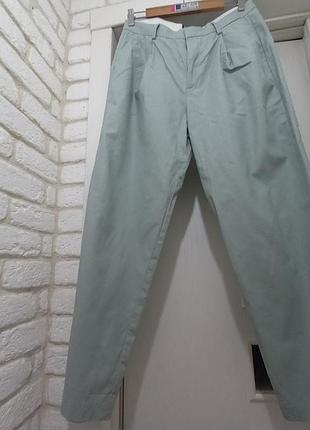 Брюки мята льон котон