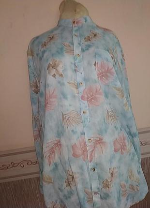 Яркая,фирменная,тоненькая рубашка ,дышащая с длинным рукавом.colours&sons.