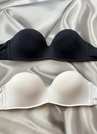 Чорний і бежевий бюстик від intimissimi з пушапом 80a/b
