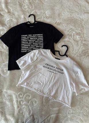 Пара кроп футболок