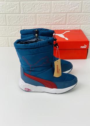 Термо сапоги фирменные дутики puma +5-30° на меху! 36-41рр