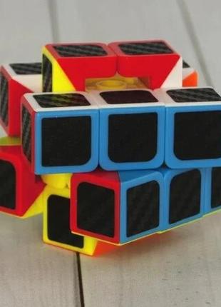 Кубик рубика 3х3х2 карбон+подарок2 фото