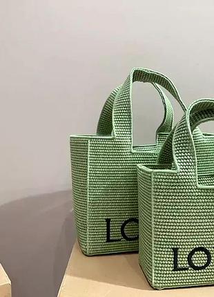 Сумка loewe плетена7 фото