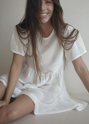 Сукня zara платье трикотажна тоненька напівпрозора