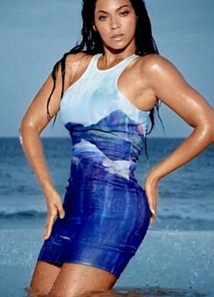 Платье в принт h&m beyonce collection summer 8