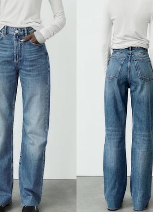 Джинси zara wide -leg