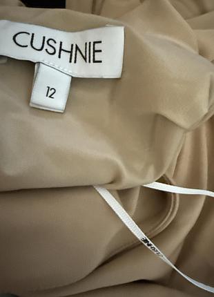 Cushnie роскошное бежевое платье платья га одно плечо 12- размер2 фото