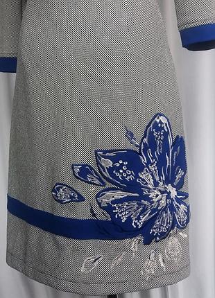 Стильное платье, аппликация и вышивка. турция. новое, р. 42-44, 50-54