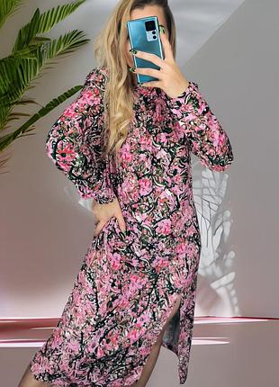 Сукня платье в цветочек сукня в квіточки платье нарядное платье сукня розпродаж акція трендова сукня