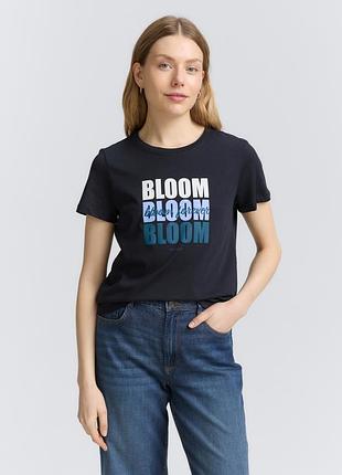 Синя жіноча футболка tom tailor