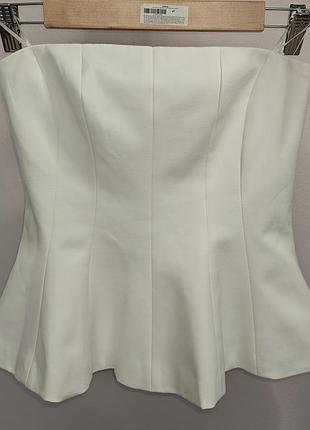 Белый топ zara