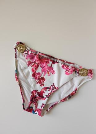 Низ купальник плавки белый в цветы guess xs-s