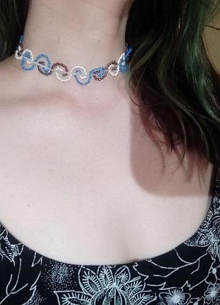 Чокер "морська хвиля", ручна робота