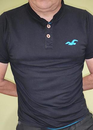 Стильная фирменная футболка катон бренд hollister.л