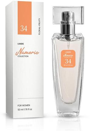 Женская парфюмированная вода "lambre №34" 50 мл. цветочно - фруктовый аромат.