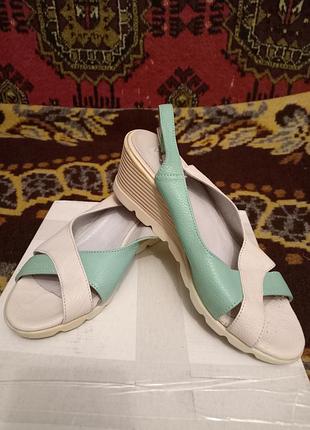 Женские кожаные босоножки, vasha para, original trend украина, р. 40