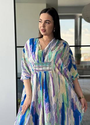 Пляжна накидка туніка великий розмір plus size