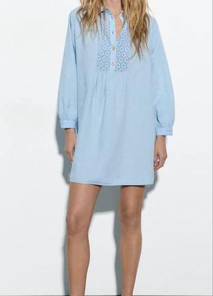 Сукня льон zara