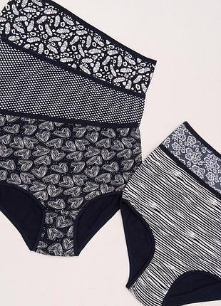 Батальные трусики цветочный микс набор из 5 шт