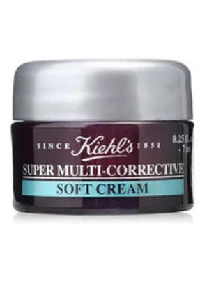 Легкий антивіковий крем kiehl’s super multi-corrective soft cream 7 ml