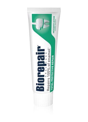 Зубная паста для восстановления зубной эмали biorepair total protective repair
