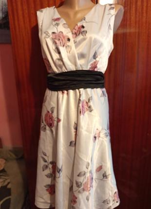 Платье эмка толстый атлас