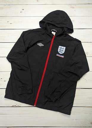 Мужская спортивная ветровка umbro england 2010 2012 оригинал легкая куртка с капюшоном умбро английская