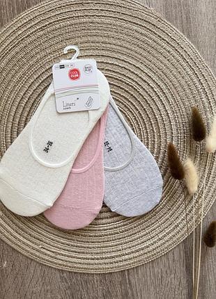 Набір 3 пари шкарпеток для дівчинки, 34/36 розмір на 9-12 років
