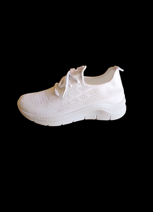 Женские кроссовки текстильные, белые, на среднюю стопу, размеры 36–40