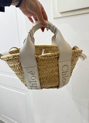 Сумка sense raffia tote хлоя chloe bag 10
