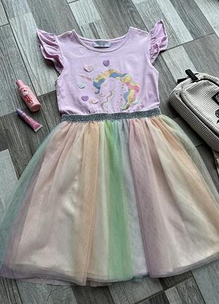 Плаття з фатиновою спідницею для дівчинки, 128 см. 7 років