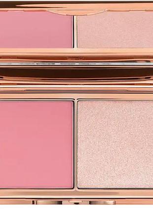 Мініпалітра для обличчя charlotte tilbury hollywood blush & glow palette fair-medium
