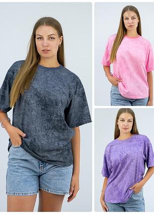 Жіноча футболка оверсайз, вільна футболка вільного крою подовжена варка