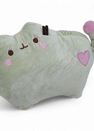 Мягкая игрушка "кот пушин", 36 см (оливковый)