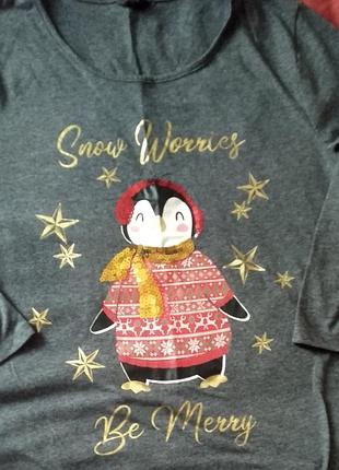 Новогодняя футболка, новогодний реглан