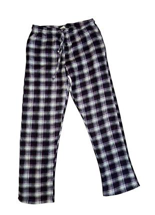 Р. 46-48/m-l тёплые женские пижамные штаны в клеточку